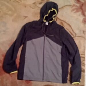 Men's Starter Gray Athletic Mesh Jacket Med Zip Up Long Sleeve Mesh